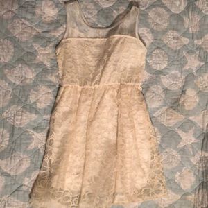 off white~kiddo by Katie dress ~ size 10 kids